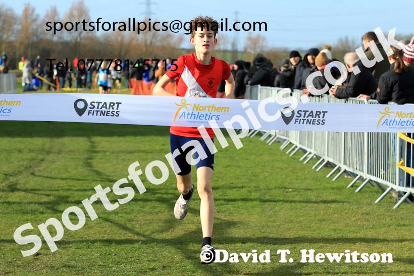 Boys under-13s 2022 Northern Cross Country Champs., Pontefract. Photo: David T. Hewitson/Sports for All Pics